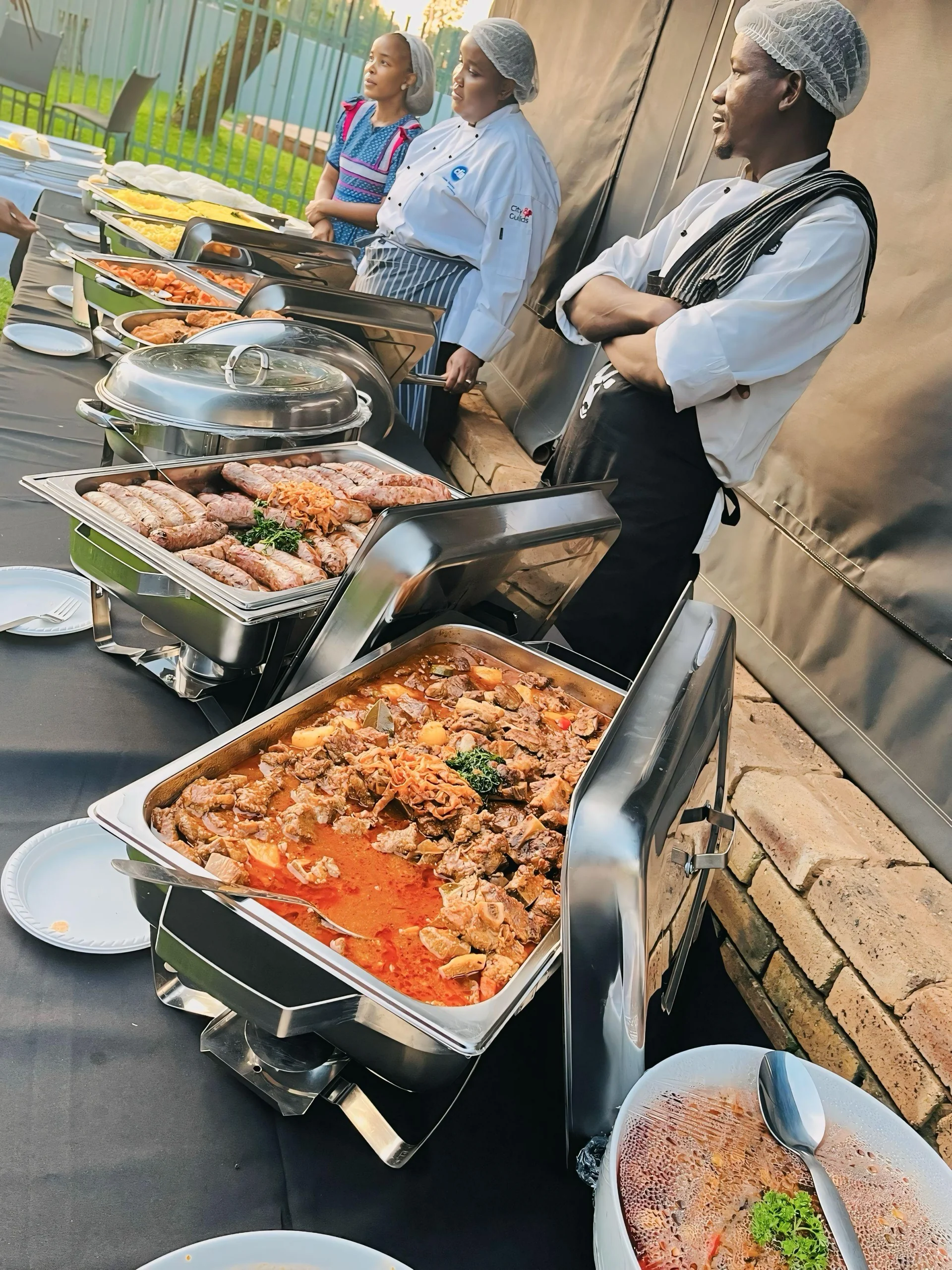 Breakfast spread on a morning table